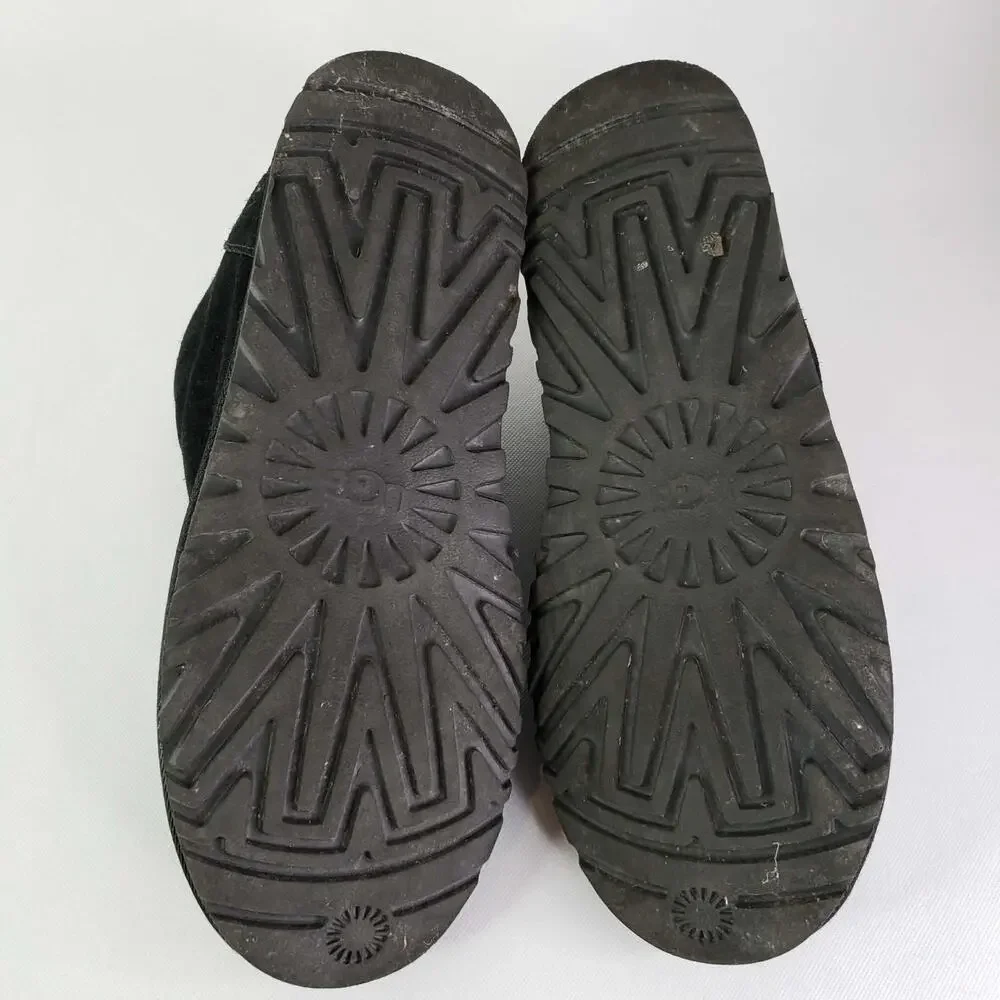 UGG Boot Neumel Men's Chukka Ankle US Size 13 Black Suede Lace Up